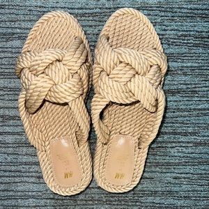 H&M Beige Slides